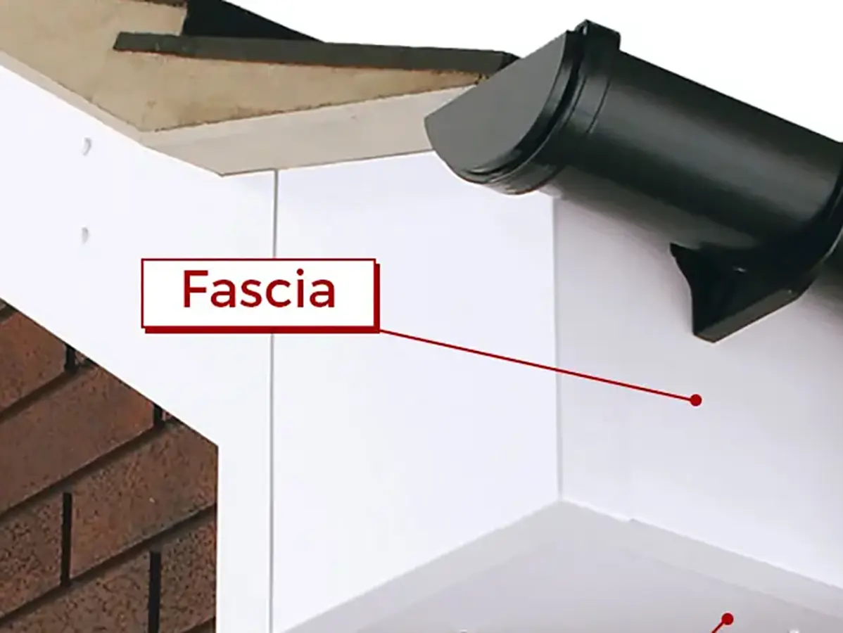 roof fascia.